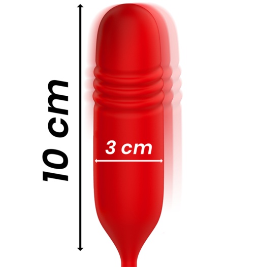 Vibrator dubla stimulare cu miscare sus jos MIA - TOSCANA Double Pleasure Wand + UP AND DOWN - Img 5