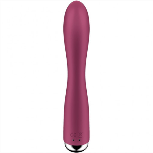 Vibrator iepure cu 12 programe de vibratii intense si 5 programe suplimentare de rotatie Satisfyer Spinning Rabbit 1, red (20cm) - Img 5