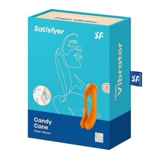 Vibrator pentru deget 12cm SATISFYER Candy Cane - Img 3