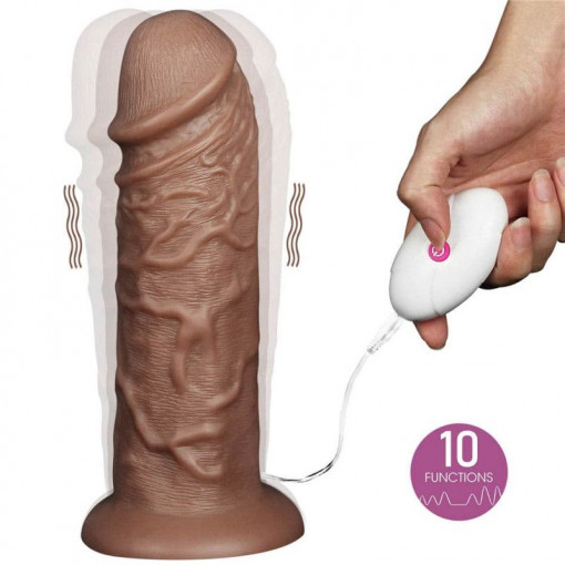 Vibrator Realistic Chubby Brown 26.25cm x 6.3cm - Img 2