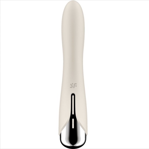 Vibrator rotativ pentru punctul G cu 5 viteze de rotație Satisfyer Spinning Vibe 1, Beige - Img 2
