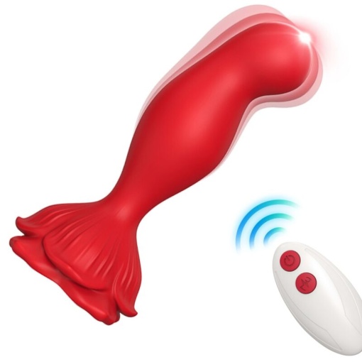 Vibrator si plug anal cu vibratii ARMONY PINK cu telecomanda 9 moduri de vibratie - Img 5