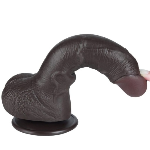 7.5'' Sliding Skin Dual Layer Dong Black I (19.2cm) - Img 3