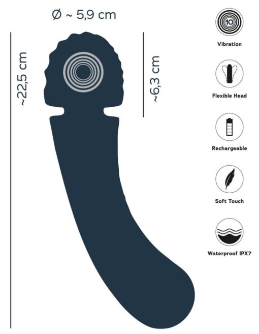 Bagheta wand de masaj 10 moduri de vibratie Oh! Wand Vibrator - Img 3