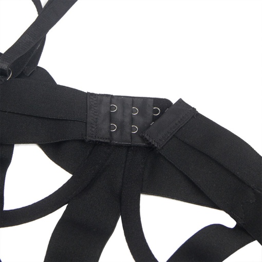 Body provocator de culoare neagră, cu decupaje, disponibil în mărimea L/XL Fetish Subblime - Img 2