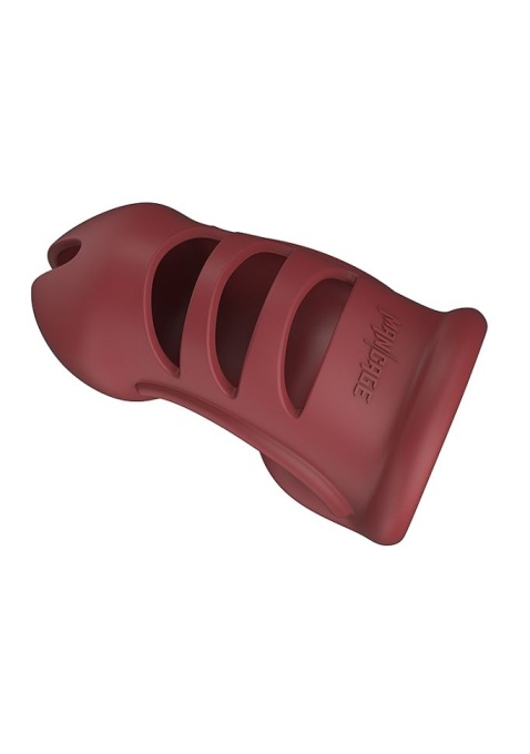 Centura de castitate ManCage Ultra Soft Silicone Chastity Cage - Red - Img 4