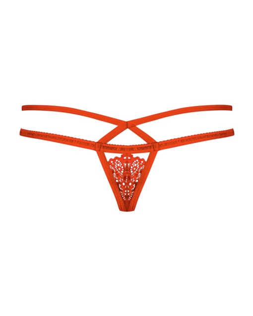 Chilotei tanga din dantela elastica si barete subtiri marime- S/M - Img 2
