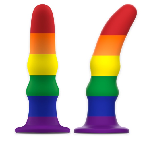 Dildo anal cu vibratii MYTHOLOGY - KUNO PRIDE DILDO M Lungime totală: 15.5 cm - Img 4