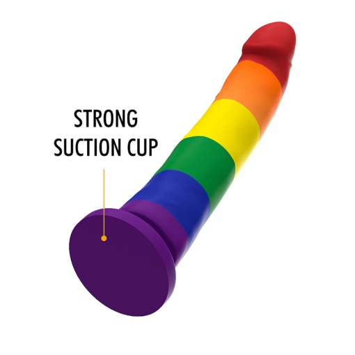 Dildo cu ventuza din silicon super flexibil MYTHOLOGY - DEVON PRIDE DILDO marime L - Img 2