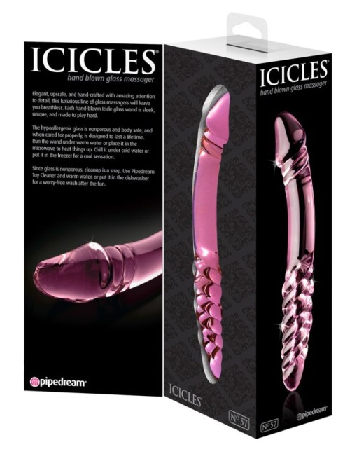 Dildo din sticla suflata manual Glass dildo No. 57 (12cm)