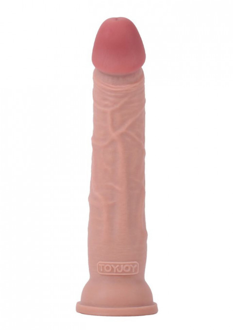 Dildo realist cu dubla densitate si ventuza de fixare Deluxe Dual Density Dong 10 In (26.5cm) - Img 2