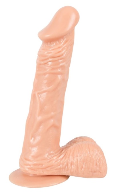 Dildo realist cu gland bombat, vene pronuntate si testicule European Lover large (22.5cm) - Img 2