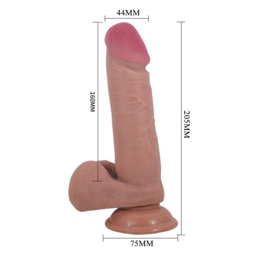 Dildo Realist Sliding Skin 8,1" Flesh II - Img 2