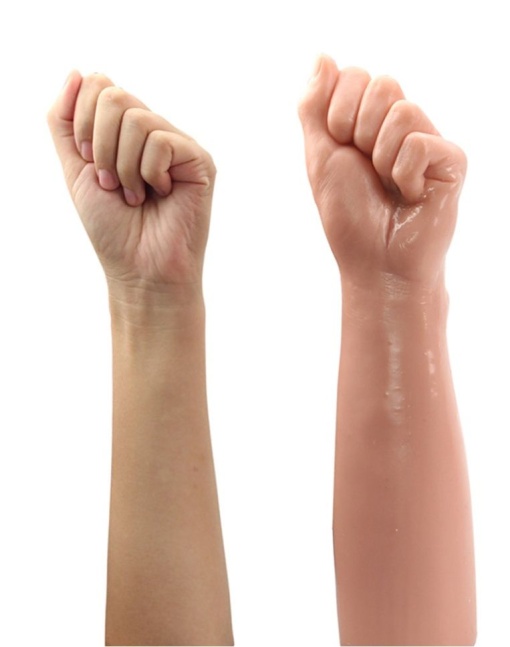 Dildo realist sub forma de mana pentru jocuri de fisting King size Realistic Bitch Fist - Img 2