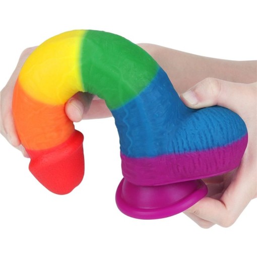 Dildo realistic Pride din silicon medical cu ventuza compatibil cu strap-on 9'' Prider Dildo (22.5cm)