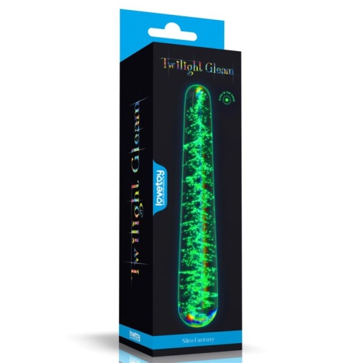 Glow-in-the-dark Twilight Gleam Glass Dildo-Slim Fantasy - Img 2