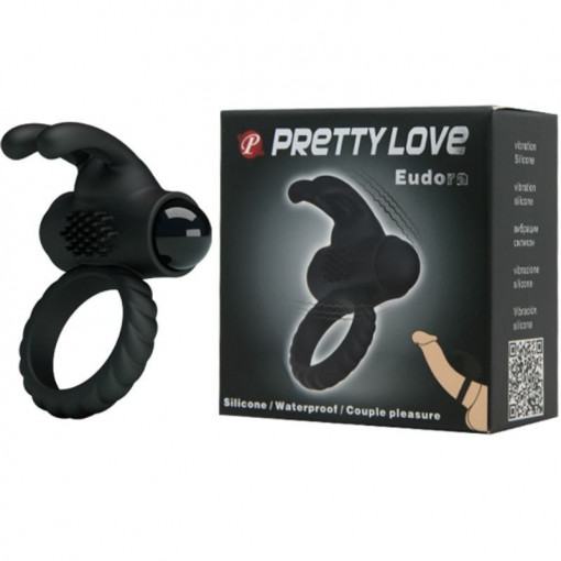 Inel inovator pentru penis din silicon cu vibrații PRETTY LOVE - EUDORA - Img 8