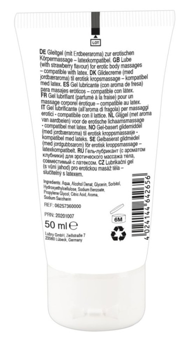 Lubrifiant Erotic Massage Gel Chocolate, 50 ml - Img 2