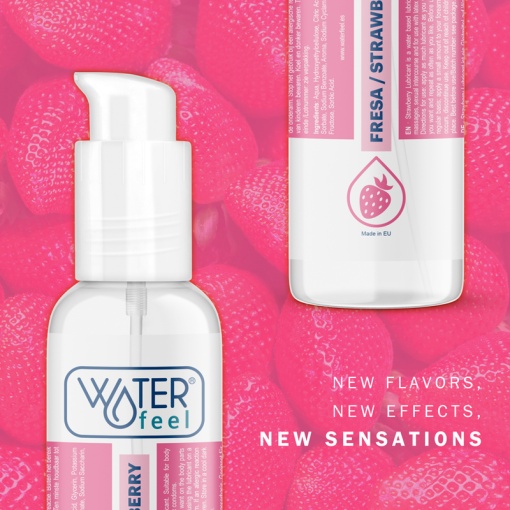 Lubrifiant pe baza de apa cu aroma de capsuni Waterfeel - Strawberry Water-Based Lubricant 175 Ml - Img 3