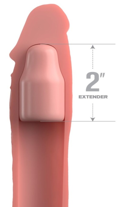 Manson elastic din silicon moale pentru penis 2" Silicone X-tension (20.3 cm) - Img 6