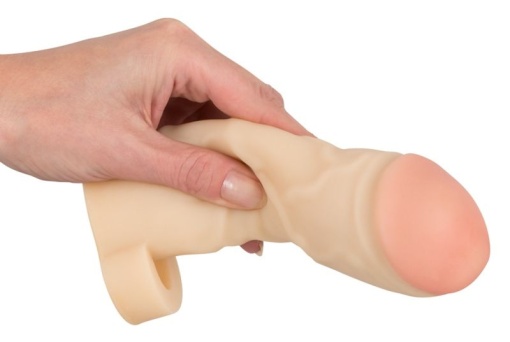Manson prelungitor pentru penis flexibil cu un inel Thicker &amp; Bigger Extension (17 cm) - Img 2