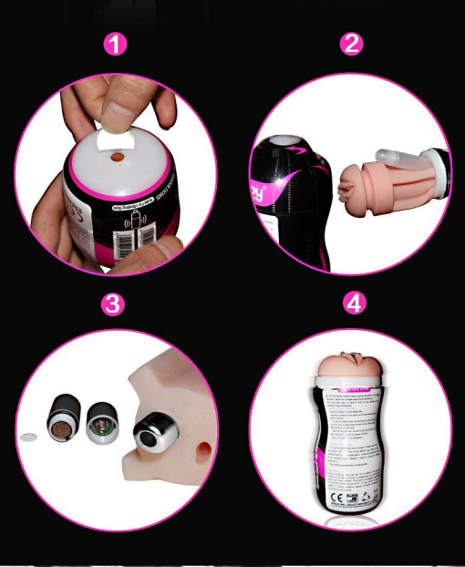 Mastubator cu vibratii SEX IN A CAN (with vibrations) (16cm) - Img 3