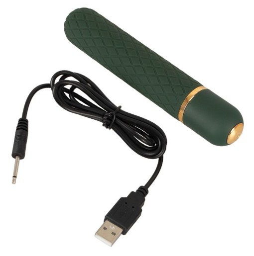 Mini vibrator de lux cu 10 moduri de vibratie Luxurious Bullet Vibrator (12,6 cm) - Reincarcabil - Img 4