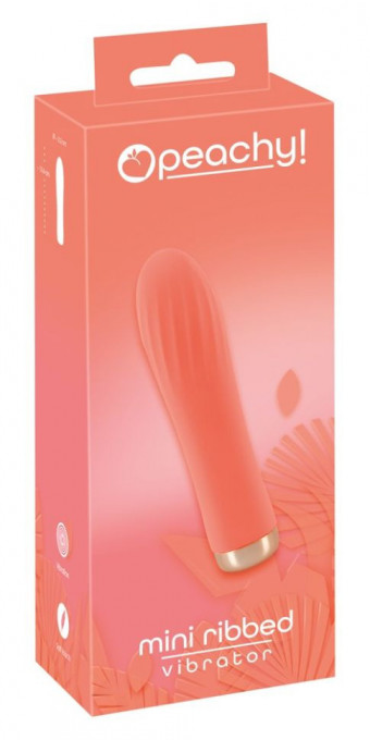 Mini vibrator vaginal și anal cu 10 moduri de vibrație Mini Ribbed Vibrator (13,6 cm) - Img 2