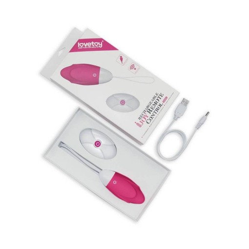Ou vibrator cu telecomanda IJOY Wireless Remote Control Rechargeable Egg Pink - Img 2