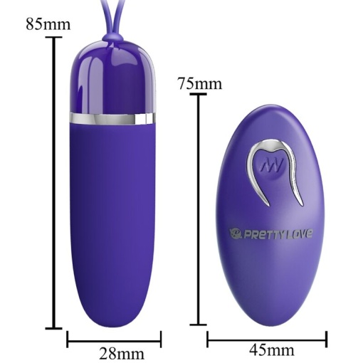 Ou vibrator cu telecomanda Pretty Love Darlene - Youth- Remote Control - Img 4