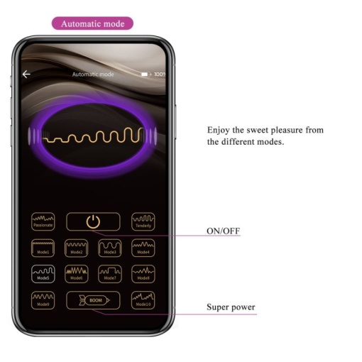 Ou vibrator din silicon cu 12 moduri de vibratii EGG PRETTY LOVE – NYMPH - Img 4