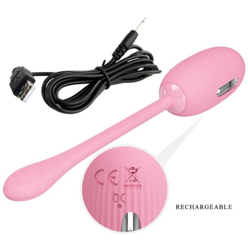 Ou vibrator inteligent Pretty Love - Doreen Pink 12 moduri de vibrație și 3 moduri de șoc electric - Img 2