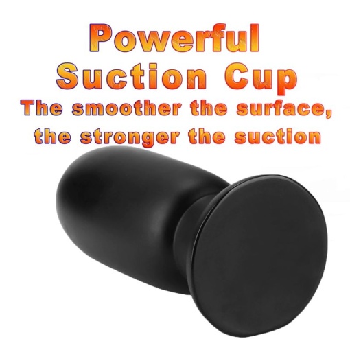 Plug anal de dimensiuni gigantice X-MEN Huge Butt Plug Black (23.5cm x 9.2cm) - Img 2