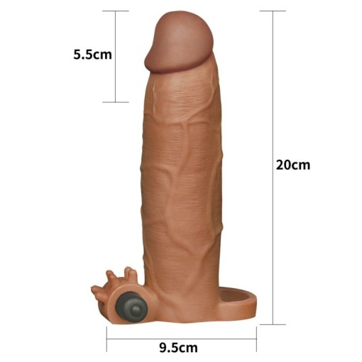 Prelungitor cu vibratii ADD 3 VIBRATING PENIS SLEEVE - Img 2