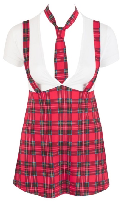 Rochie de scolarita cu bretele si cravata Costumatie scolarita Cottelli Plus - L - Img 2