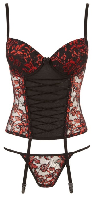 Set corset si chiloti, Cottelli Lingerie - 85C/L - Img 2