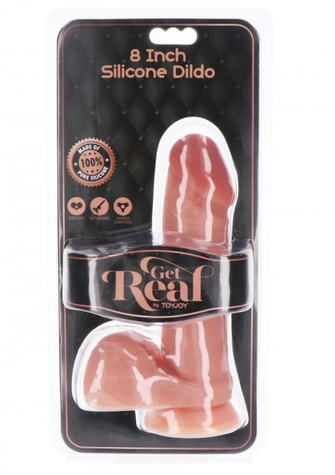 Silicone Dildo w Balls 20cm - Img 2