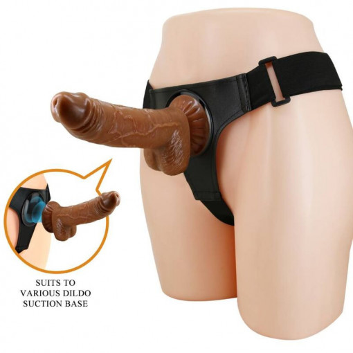 Strap-on cu dildo pentru femei Pretty Love Michael Harness Briefs - Img 2