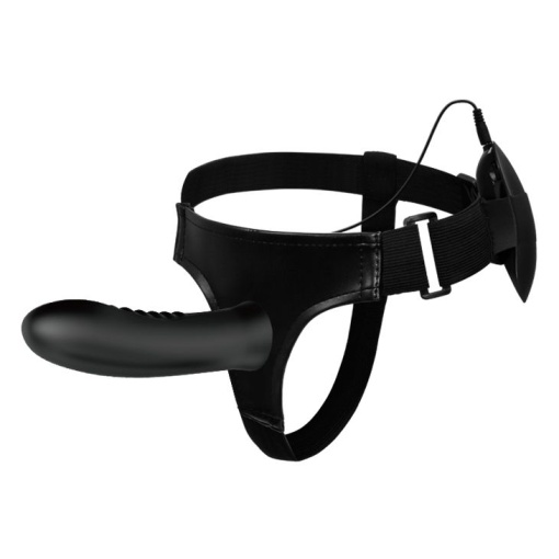 Strap-on pentru barbati, cu vibratii reglabile Myron 18.5cm - Img 3