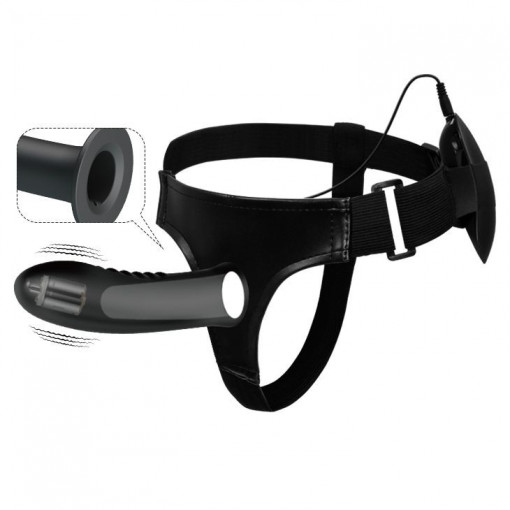 Strap-on pentru barbati, cu vibratii reglabile, Pretty Love Myron 18.5cm - Img 2