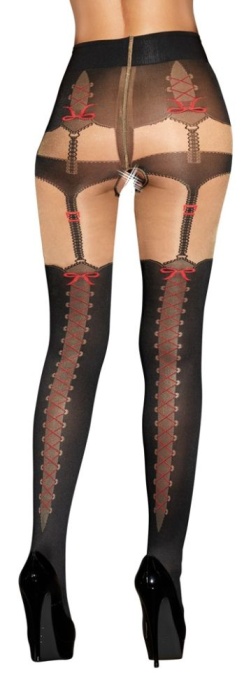 Tights with Suspender Straps Orion - 3 - Img 2
