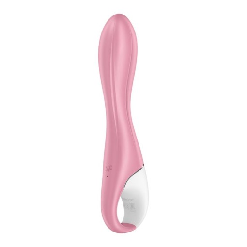 Vibrator anal cu 12 programe Air Pump Vibrator 2 light red (21cm) - Img 2