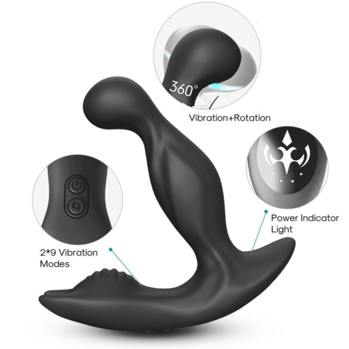 Vibrator anal stimulator prostata cu telecomanda ARMONY - BAT KING - Img 3