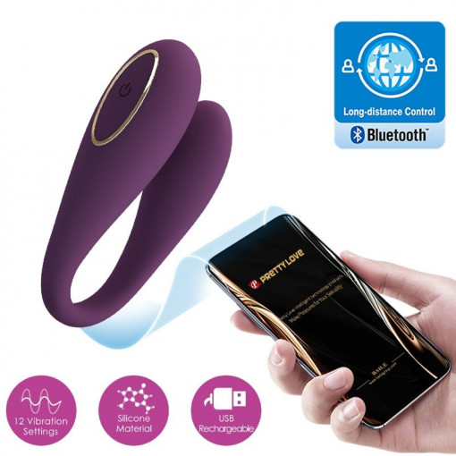 Vibrator cu control la distanta PRETTY LOVE AUGUST Double Pleasure - Img 6