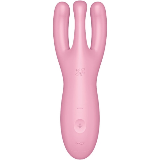 Vibrator cu trei brațe pentru stimulare intensă Satisfyer Threesome 4 Pink - Img 3