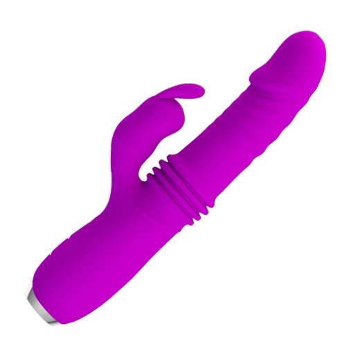Vibrator din silicon si cu miscare inainte-inapoi Pretty Love Powerful Thrusting Dorothy 19.7cm - Img 5
