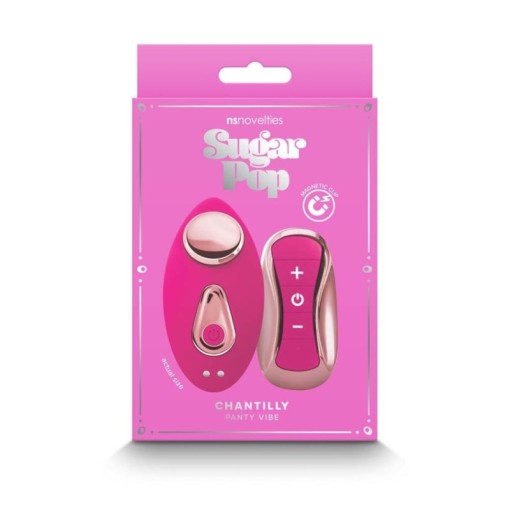 Vibrator din silicon Sugar Pop - Chantilly - Pink (8.4cm) - Img 3