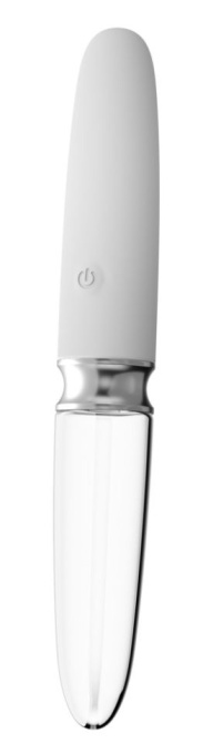 Vibrator drept cu 10 moduri de vibrație Straight LED Vibrator (17.7 cm) Glass/Silicone - Img 5