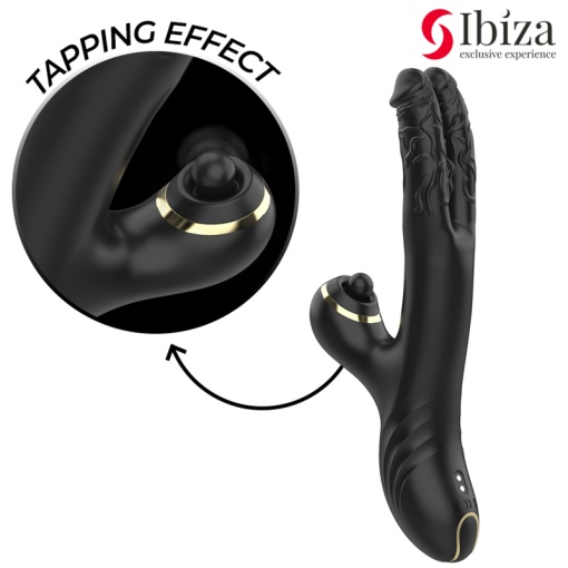 Vibrator Dublu Ibiza - Two Dragons Double Vibrator Black - Img 4