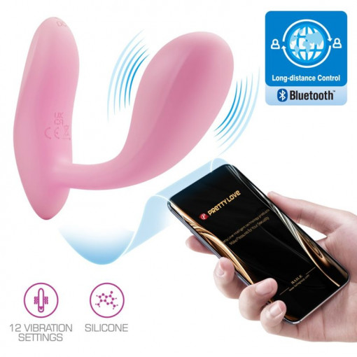 Vibrator G-Spot din silicon, cu aplicatie PRETTY LOVE BAIRD - Img 2